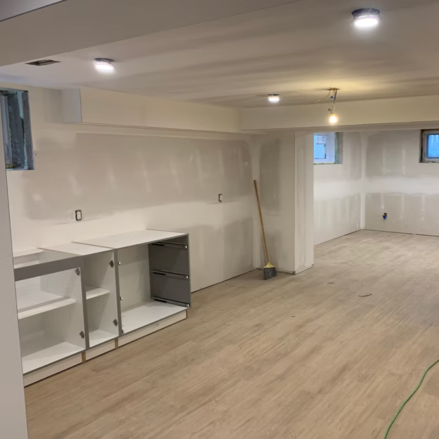 Full Basement renovation by Hanlon Homes