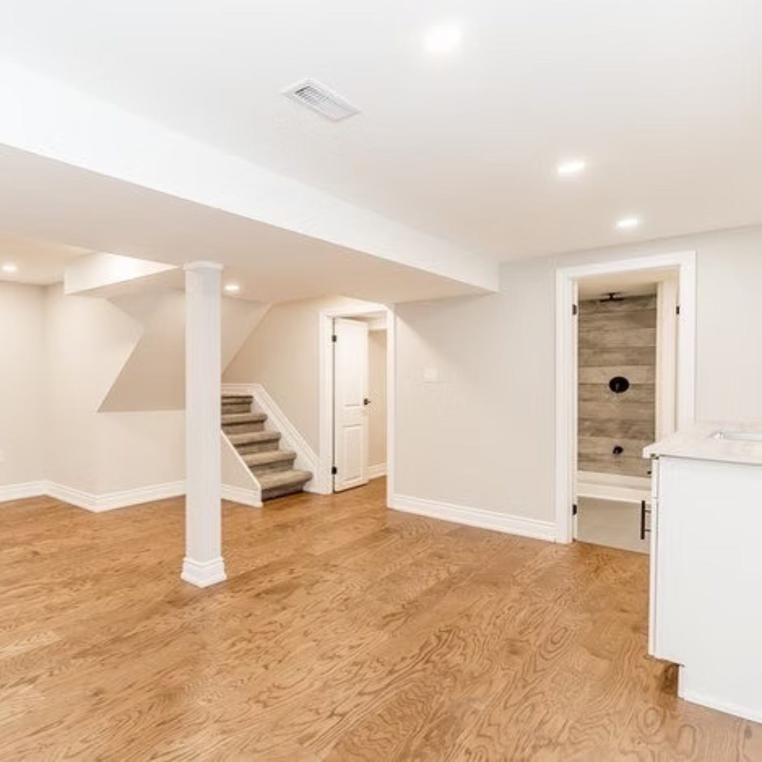 Basement renovation in Jackson Crt by Hanlon Homes
